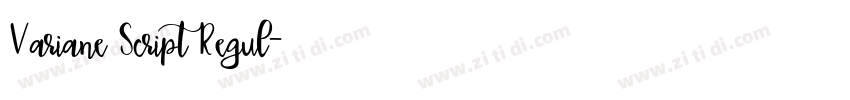 Variane Script Regul字体转换